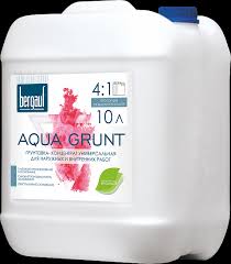 Бергауф AQUA GRUNT 10 л грунтовка-концентрат универсальная для наруж. работ и внутр. Бергауф AQUA GRUNT 10 л грунтовка-концентрат универсальная для наруж. работ и внутр.
